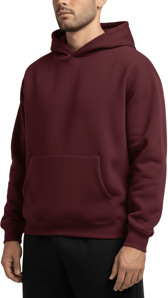 Oversize Hoodie - Bergandy - RIZE