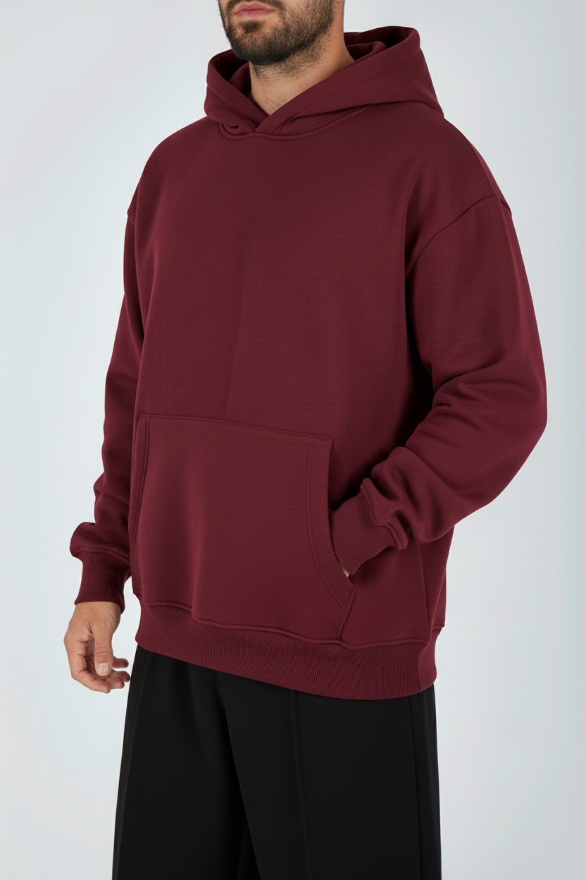 Oversize Hoodie - Burgundy