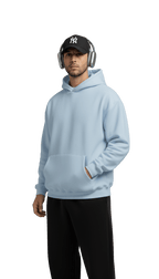 Oversize Hoodie - Babyblue - RIZE