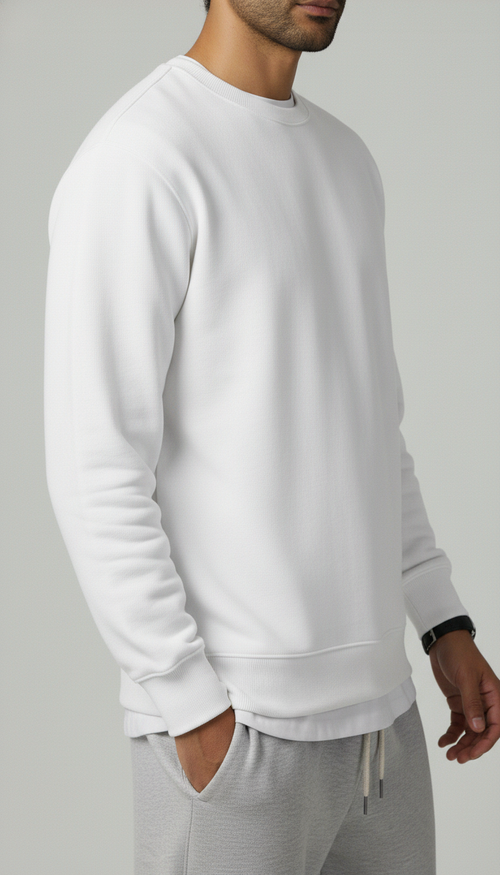 Crewneck Basic - White