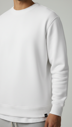 Crewneck Basic - White