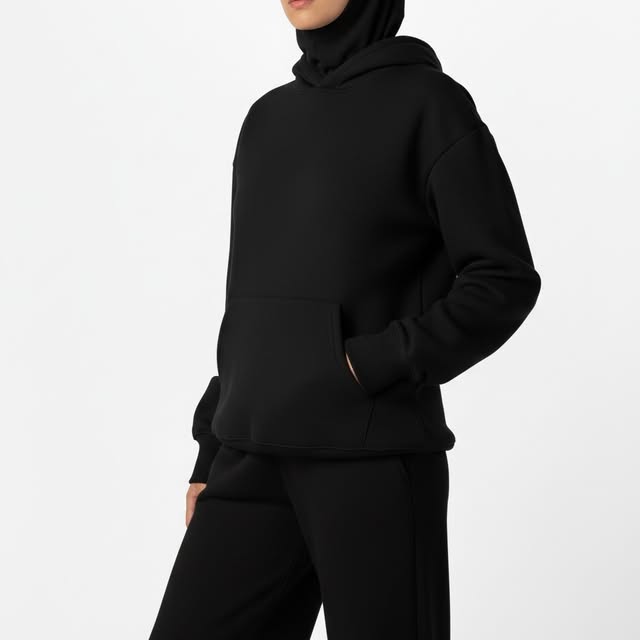 Essential Hoodie in Black