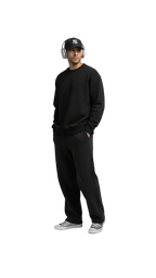 Crewneck Basic - Black - RIZE